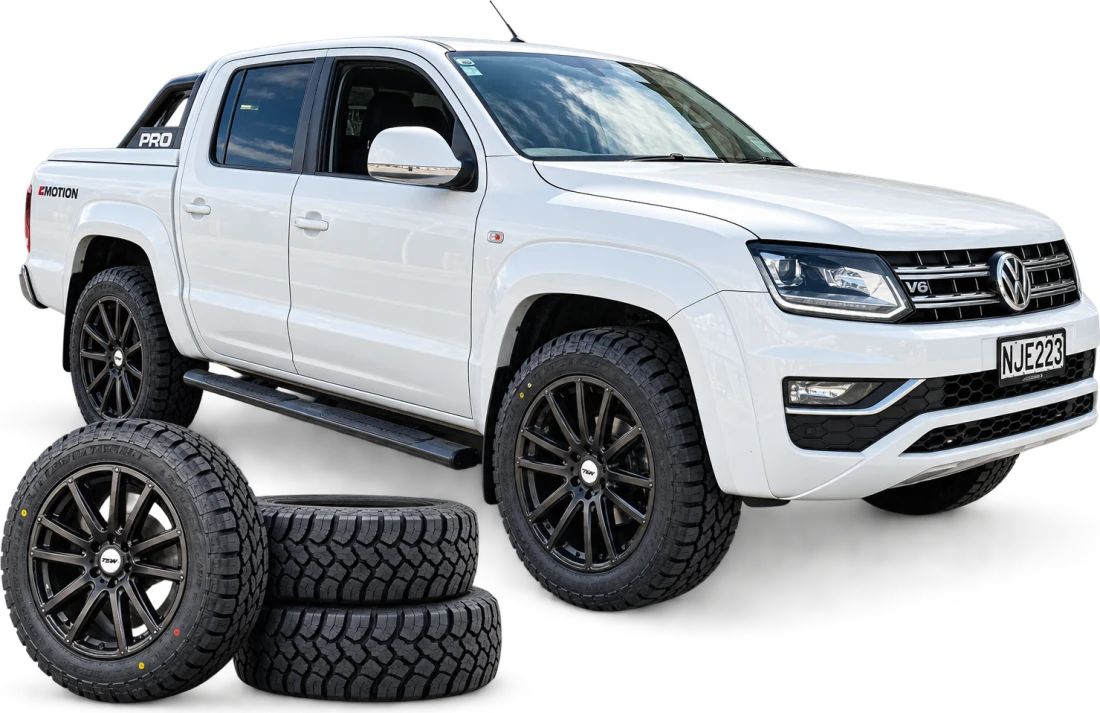 Amarok on all terrain tyres