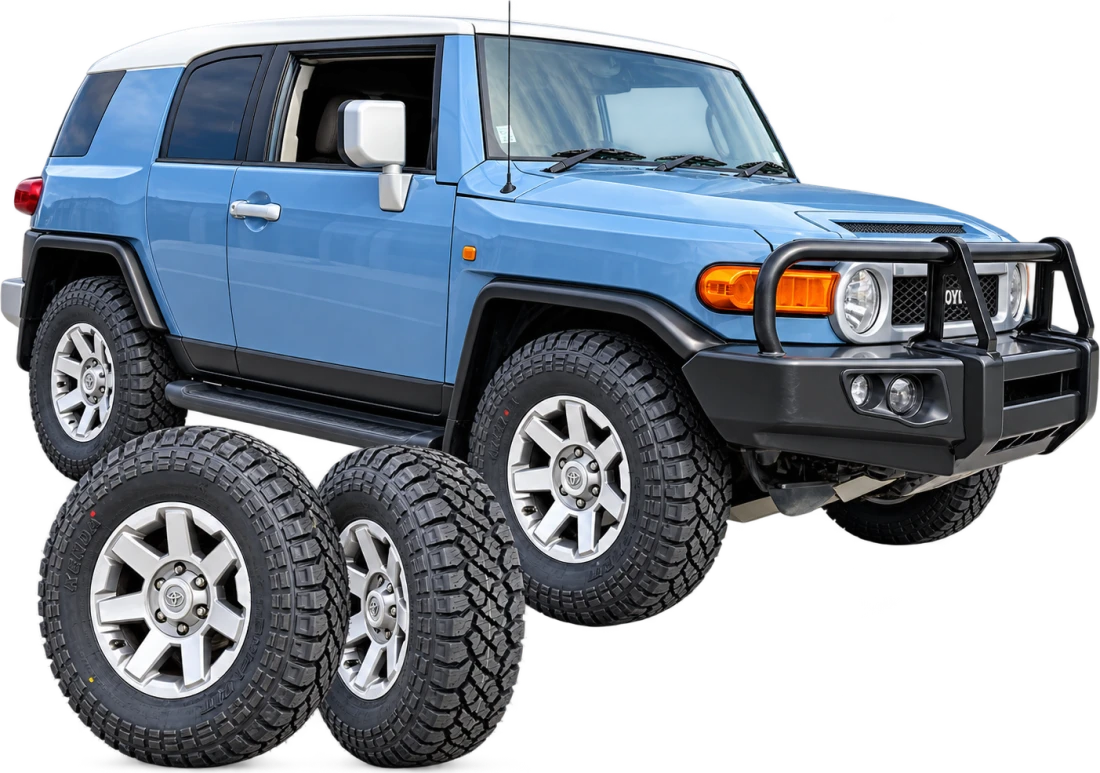 FJ Cruiser on all terrain tyres